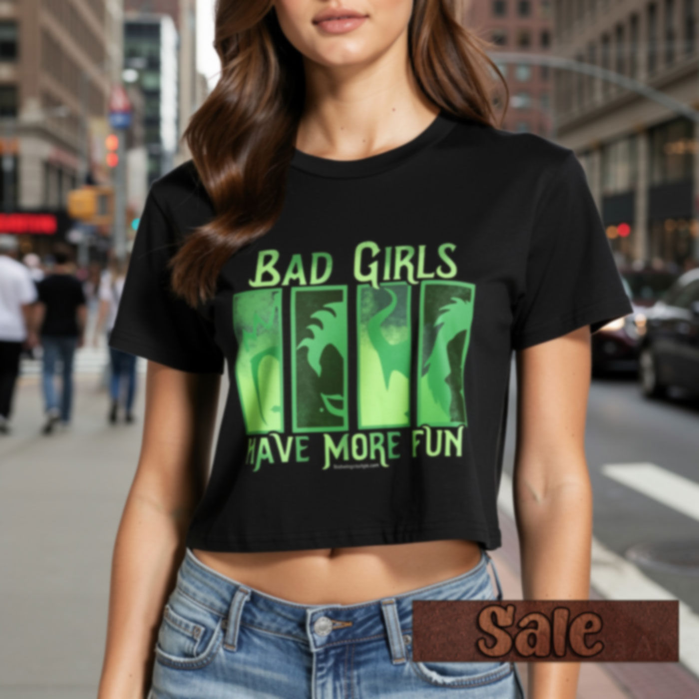 Bad Girls have more fun, villian cropped Baby Tee Seamless T-Shirt