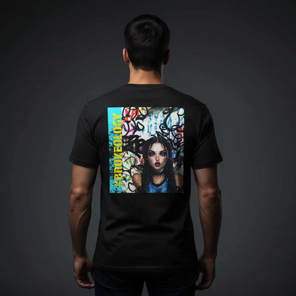 Brokeology Designs Graffiti Graphic Tee
