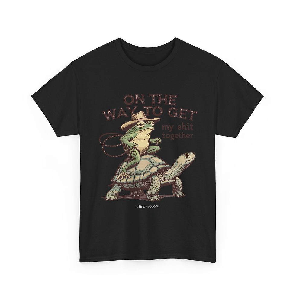 Thumbnail: T-Shirt — "On the Way to Get My Shit Together" Turtle Graphic Tee