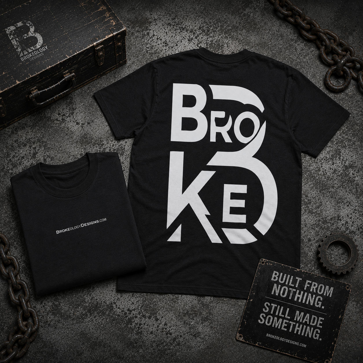 Brokeology designs apparel logo Pure Cotton Unisex T-Shirt