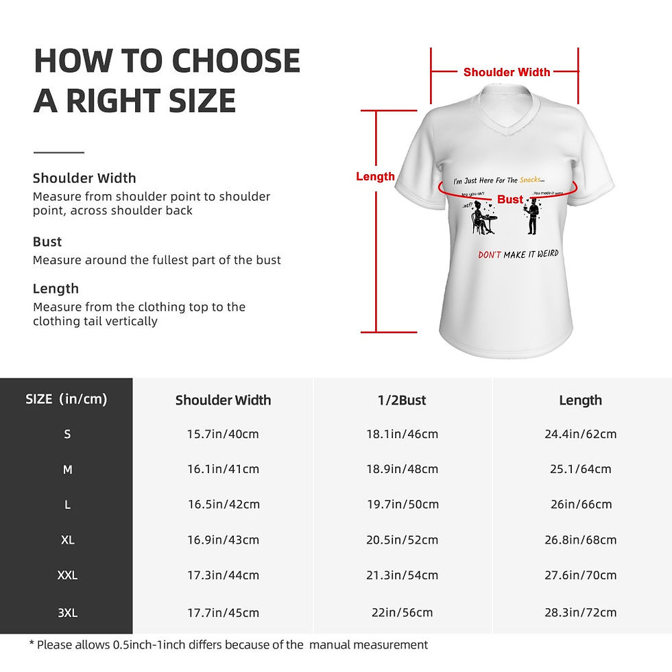 Thumbnail: '' Don't make it weird'' V-neck T-shirt Women's White