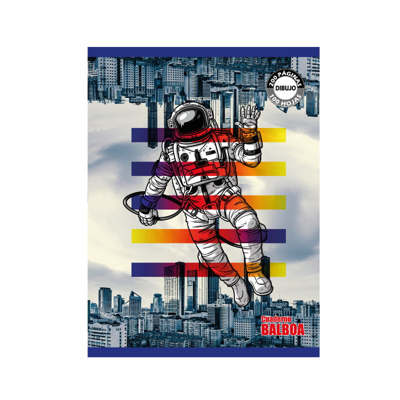 Cuaderno cosido escolar extra grande 8 x 10.5 Balboa - Panama