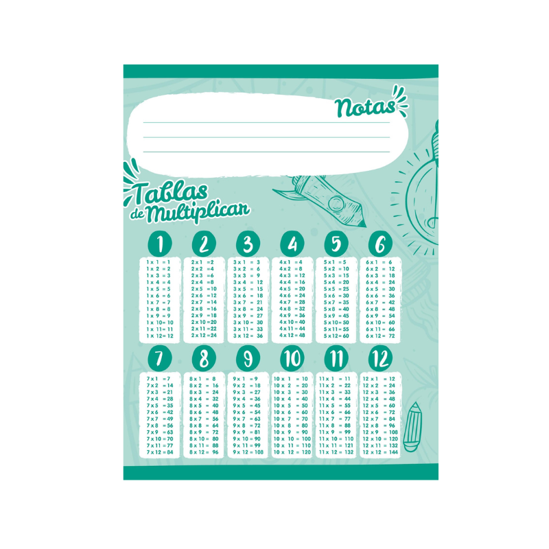 Miniatura: Cuaderno escolar cosido grande Balboa Panamá Dibujo