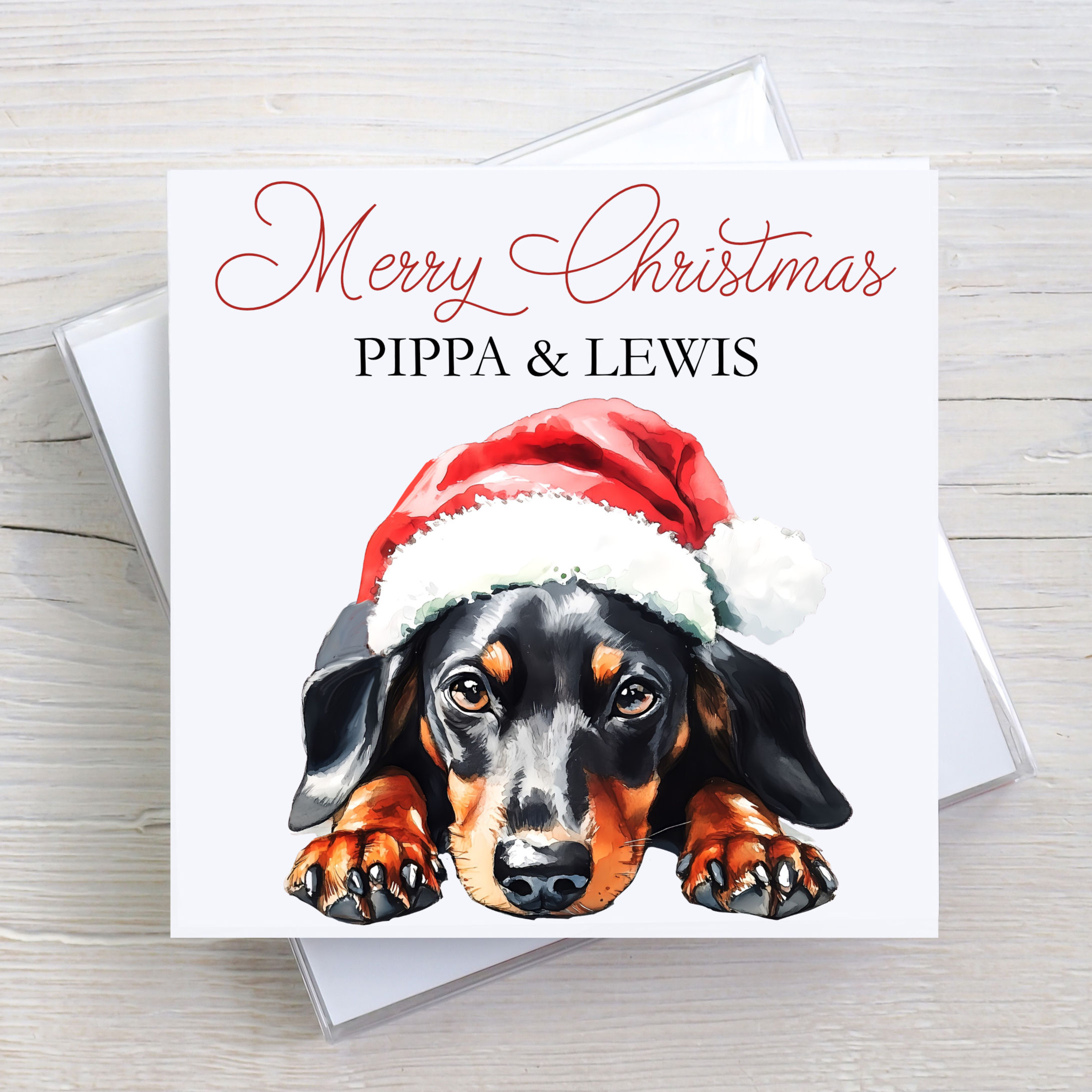 Dog christmas card