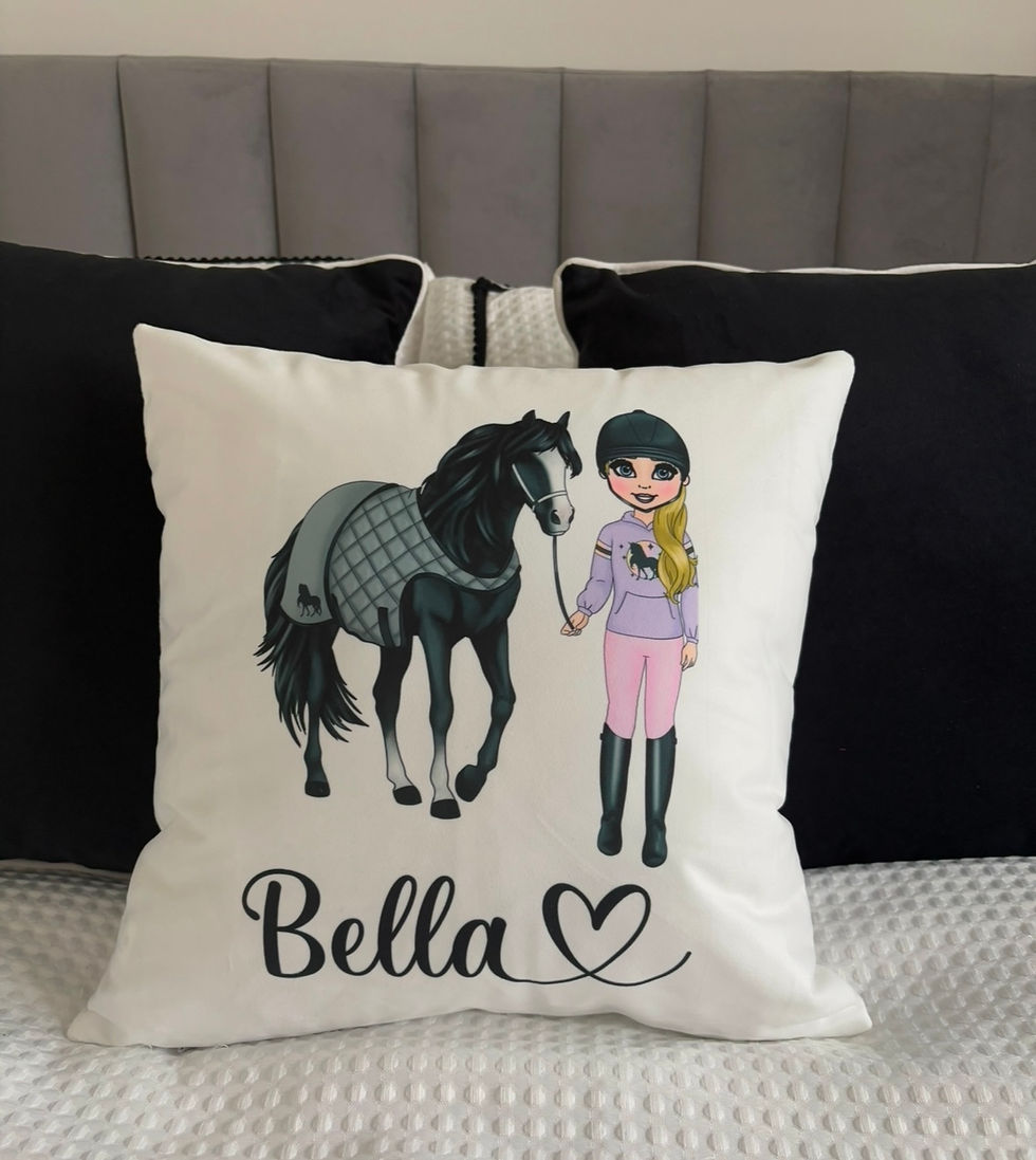 Thumbnail: Horse girl cushion