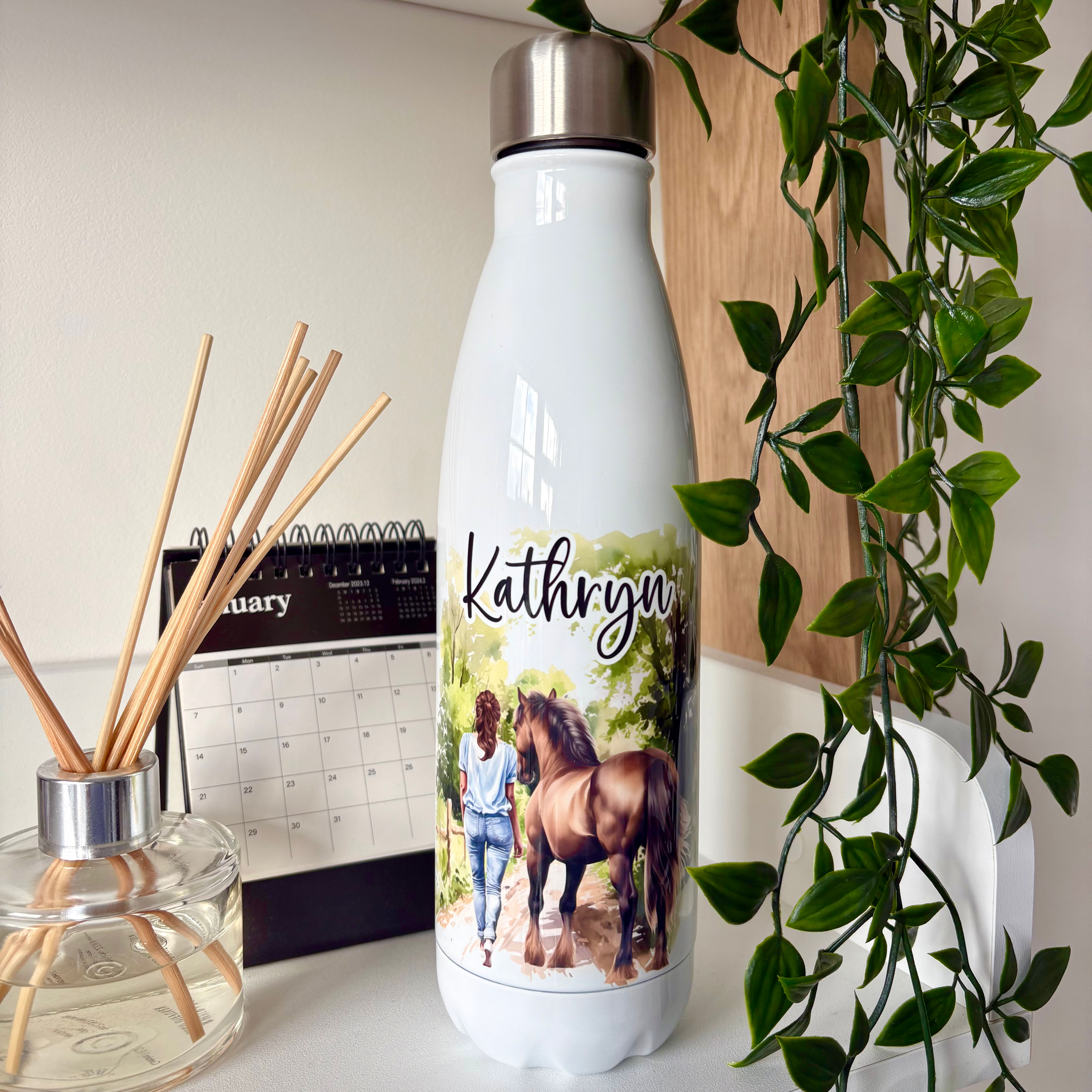 Horse women water bottle
