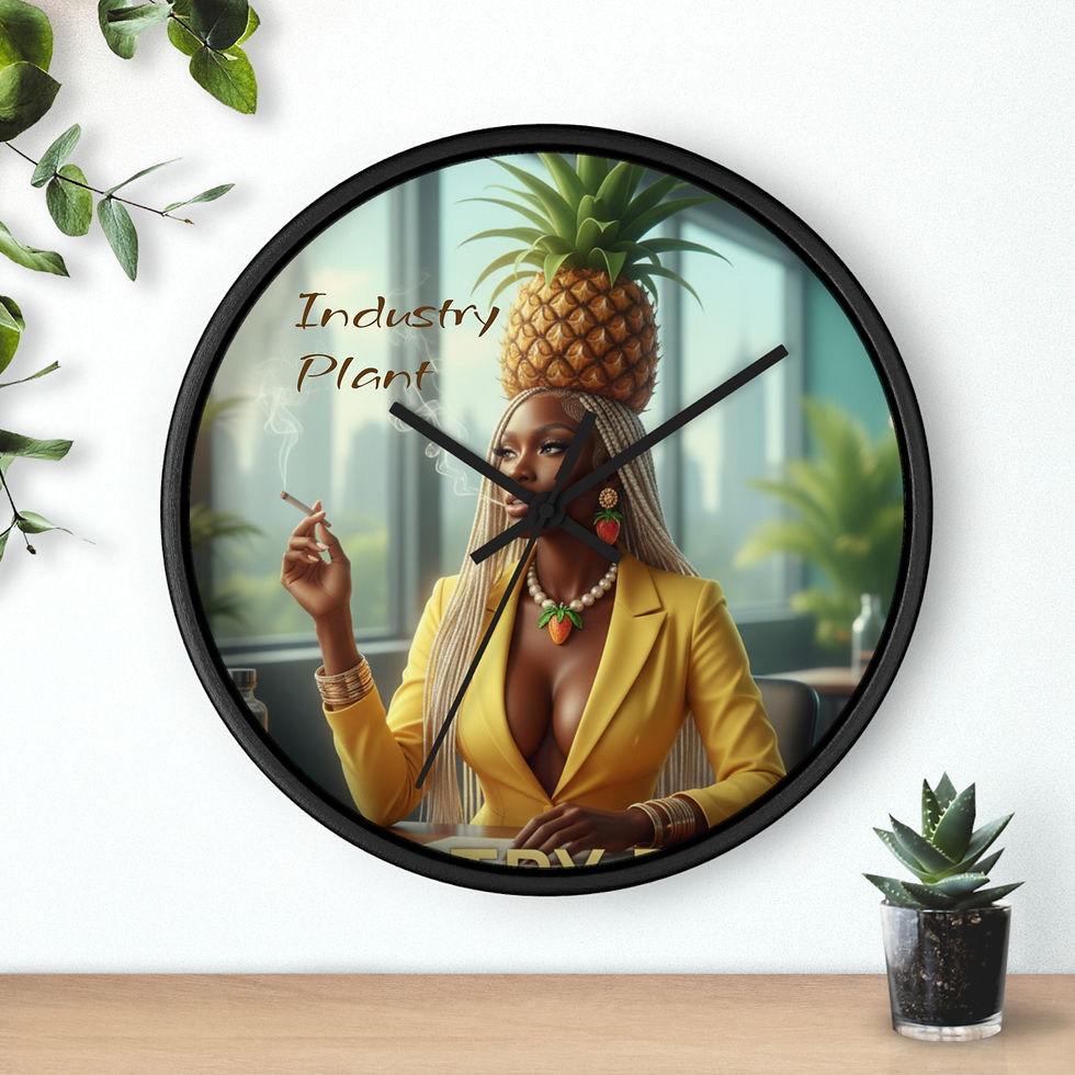 Thumbnail: OSHUN EXHALES Cannabis Smoker Wall Clock by Industry Plant @AutoPaybump  
