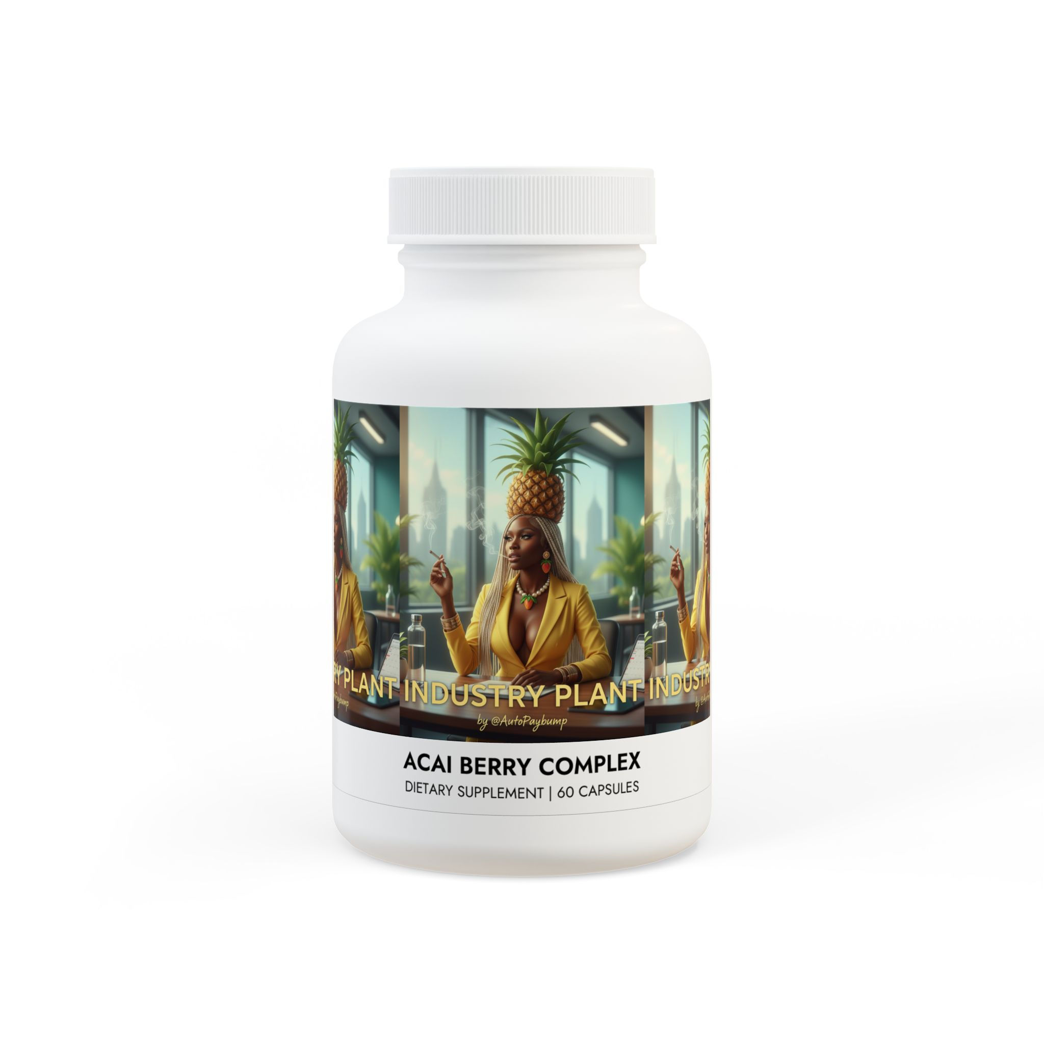 INDUSTRY PLANT Acai Berry Complex Supplement - 60 Capsules
