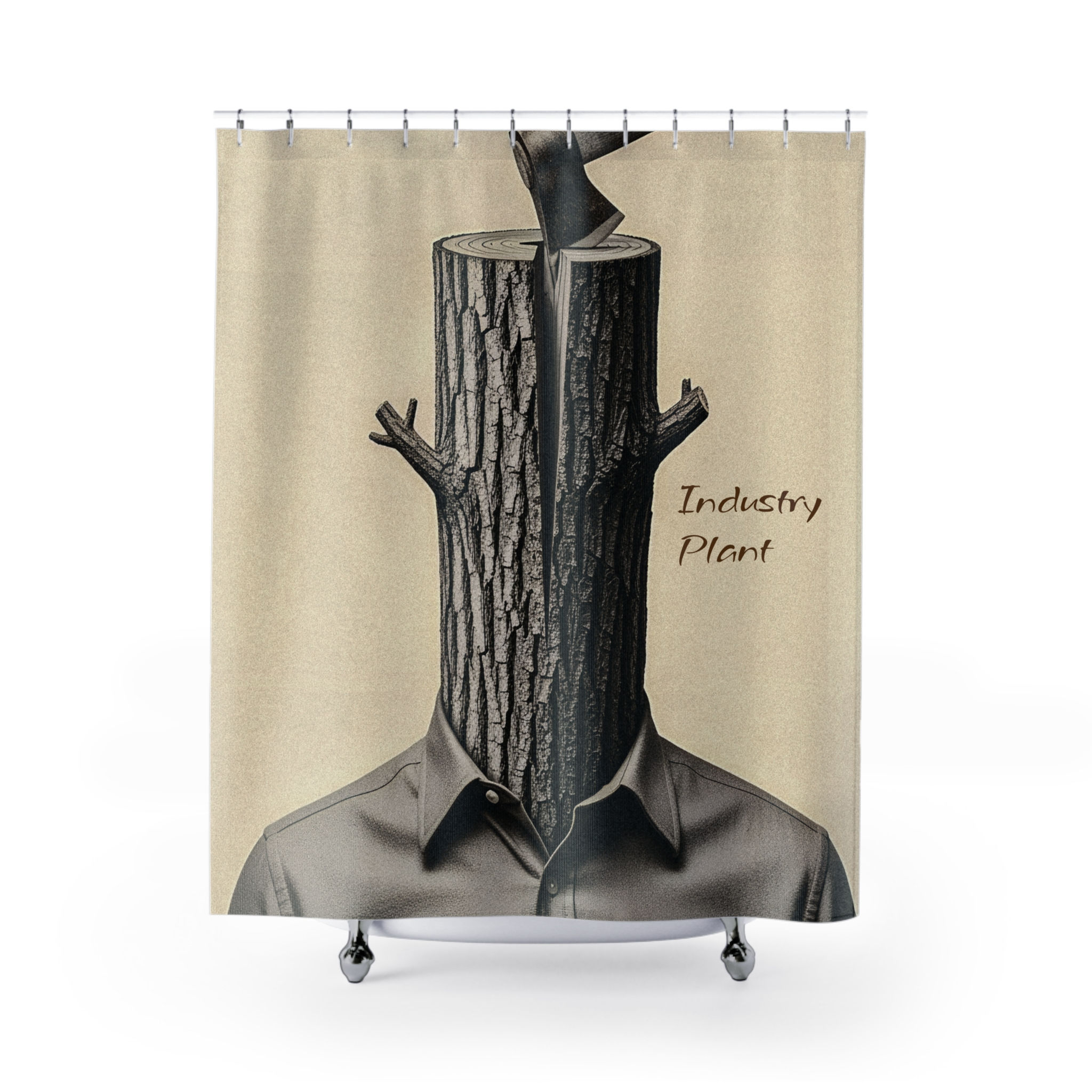 THE CORPORATE CHOPPING BLOCK Shower Curtain by Industry Plant @AutoPaybump