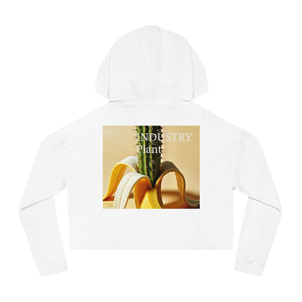 Thumbnail: PEEL MY PRICKLED PECKER Women's Cropped Hoodie by Industry Plant @AutoPaybump