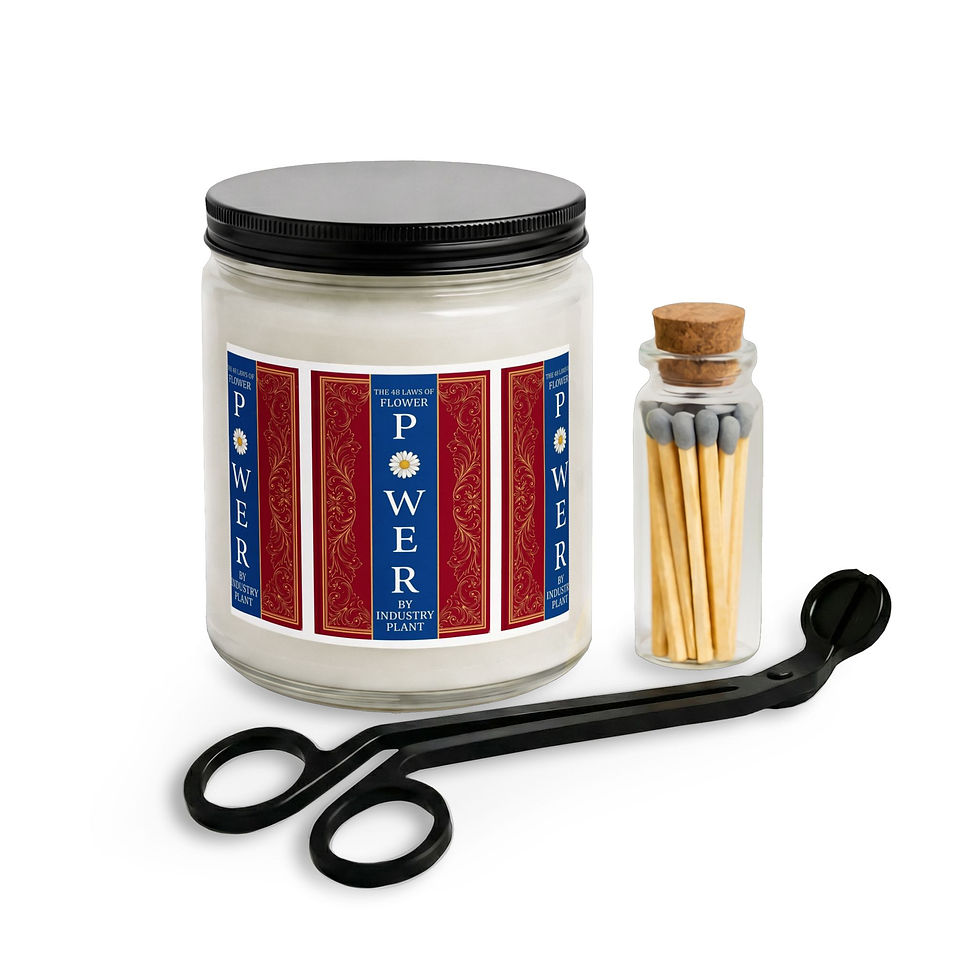 Thumbnail: 48 LAWS of FLOWER POWER Scented Candle Set by Industry Plant