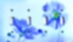Quad Light Switch Plate Cover with  Blue Flowers