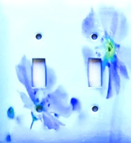 Decorative Light Switch Cover Plate Rustic Flower White Floral Vintage - View #11