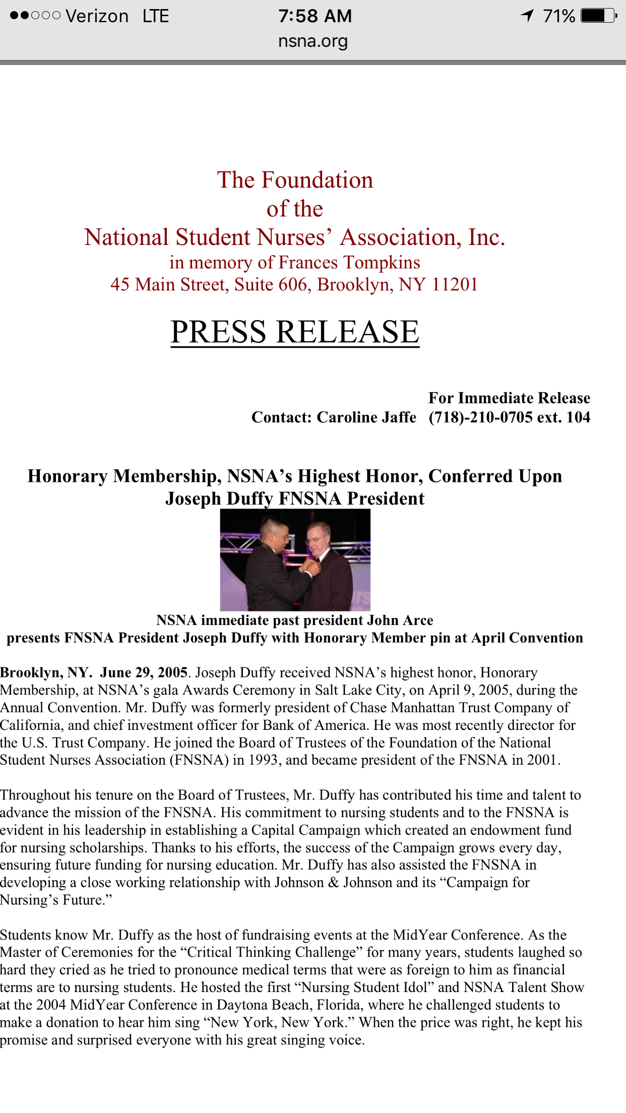 Press Releases