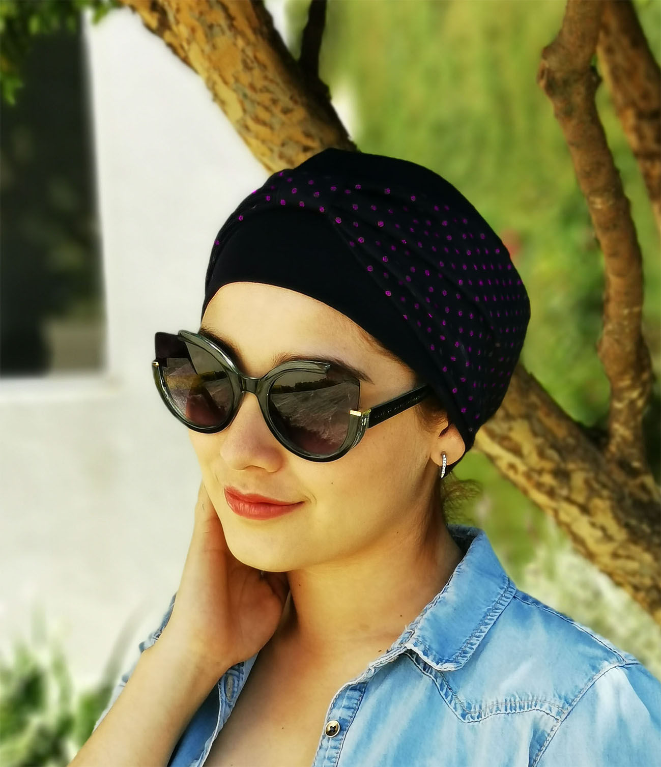 Dot azul con puntos Fiusha