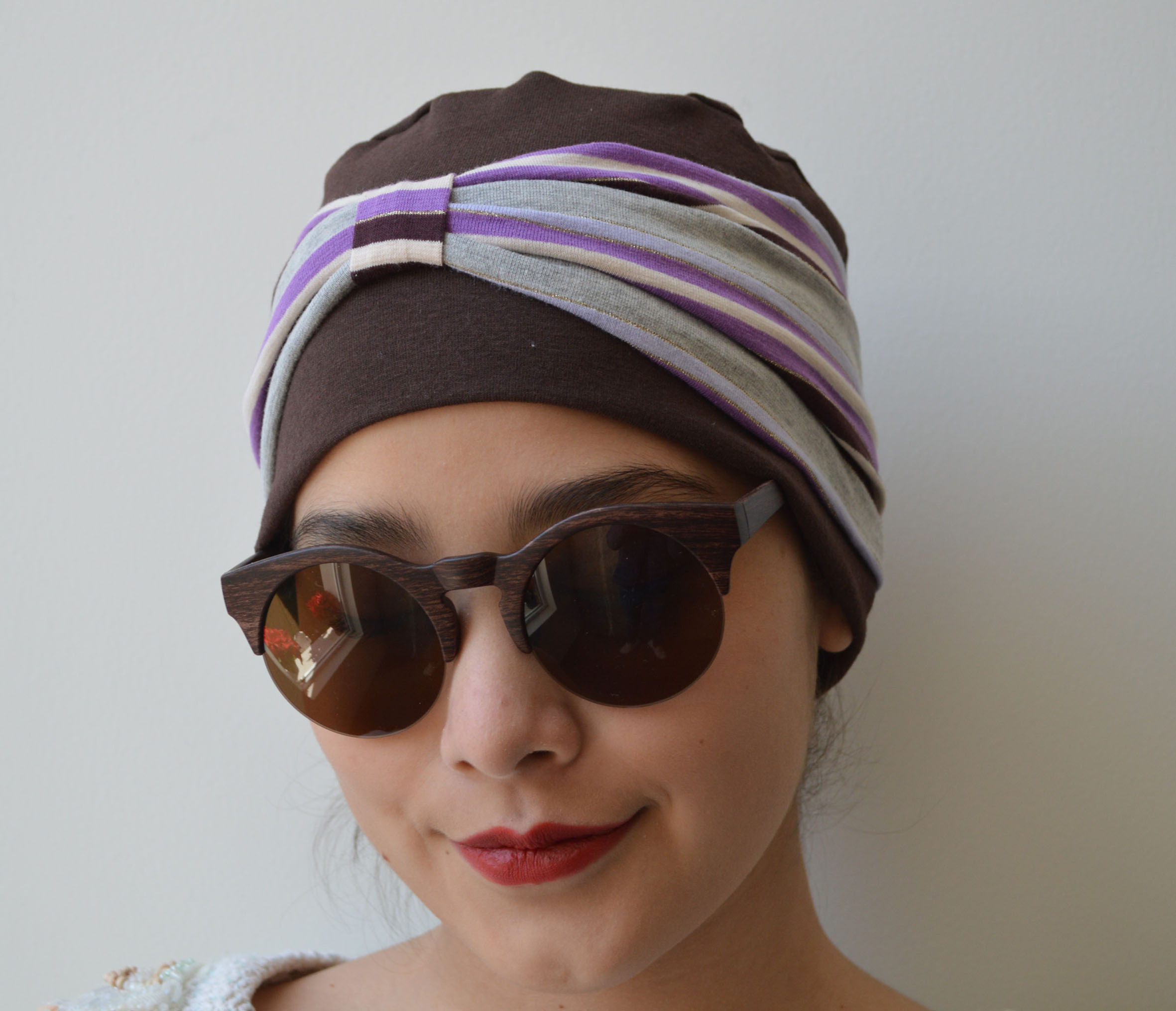 Dot estampado lila