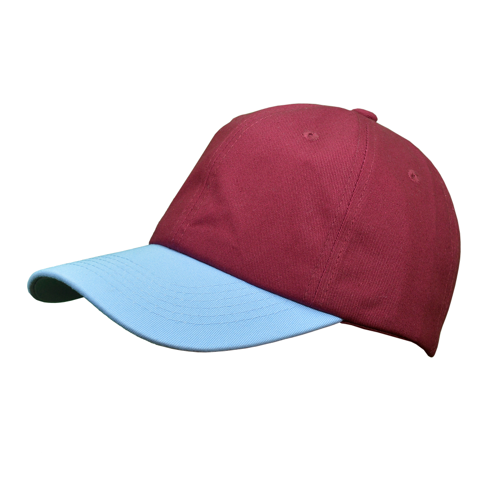Thumbnail: Claret & Light Blue Baseball Cap