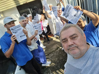 Pety Fritas | Trabalhadores recebem visita do STILASP