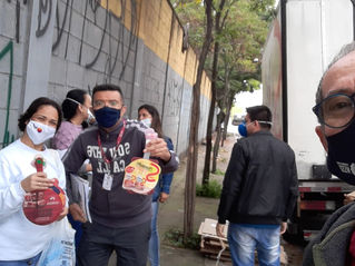 BRF | Dirigentes acompanham a entrega da cesta dos promotores