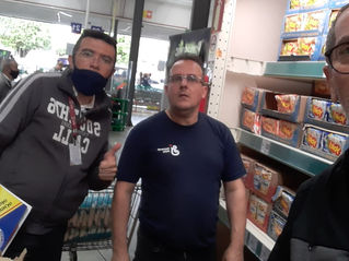 Dirigentes do STILASP visitam promotores que atuam no Assaí Atacadista