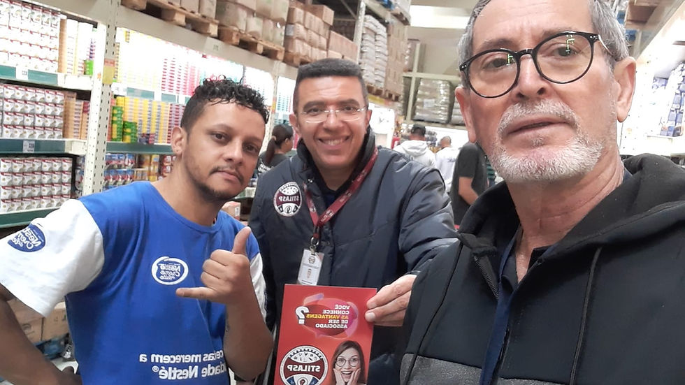 Calvo Atacadista | Trabalhadores recebem visita do STILASP