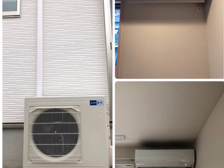 新築エアコン取付工事