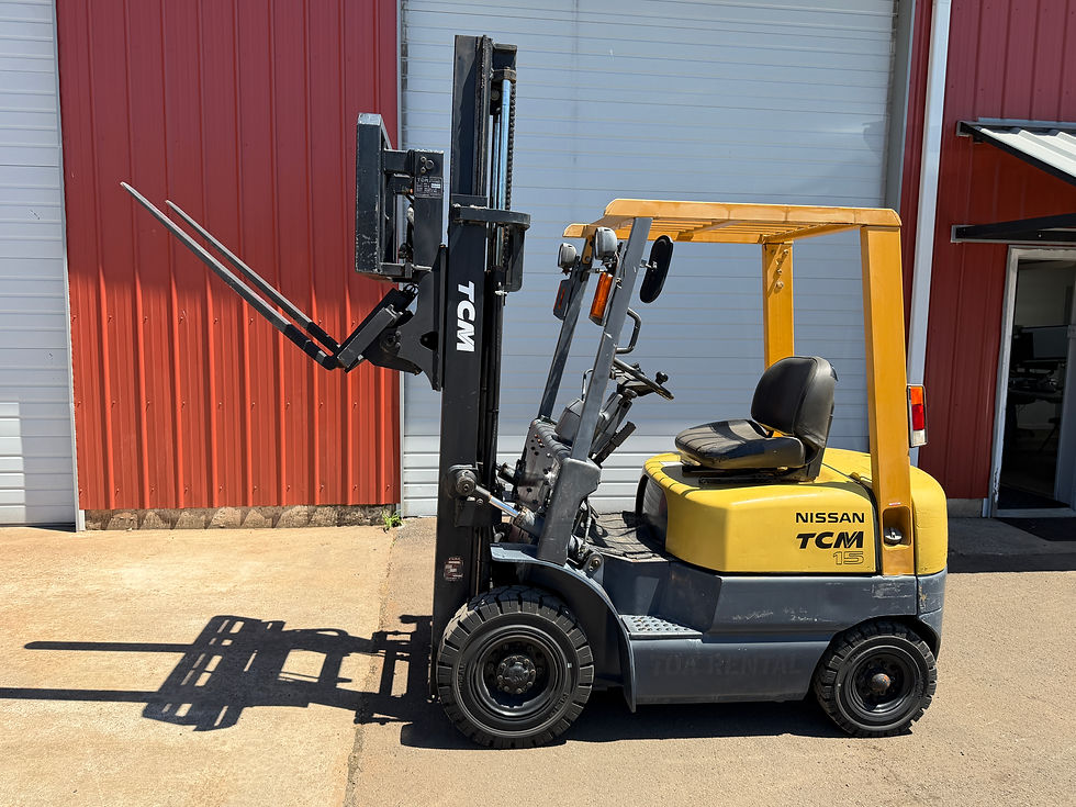 Thumbnail: Nissan TCM 15 Forklift - 3500 LB - Tilt Forks