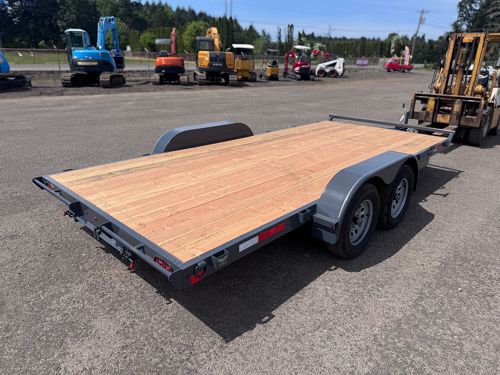 Thumbnail: 2026 Eagle 16' Flatbed Car/ Equipment Trailer - 5" Channel Frame