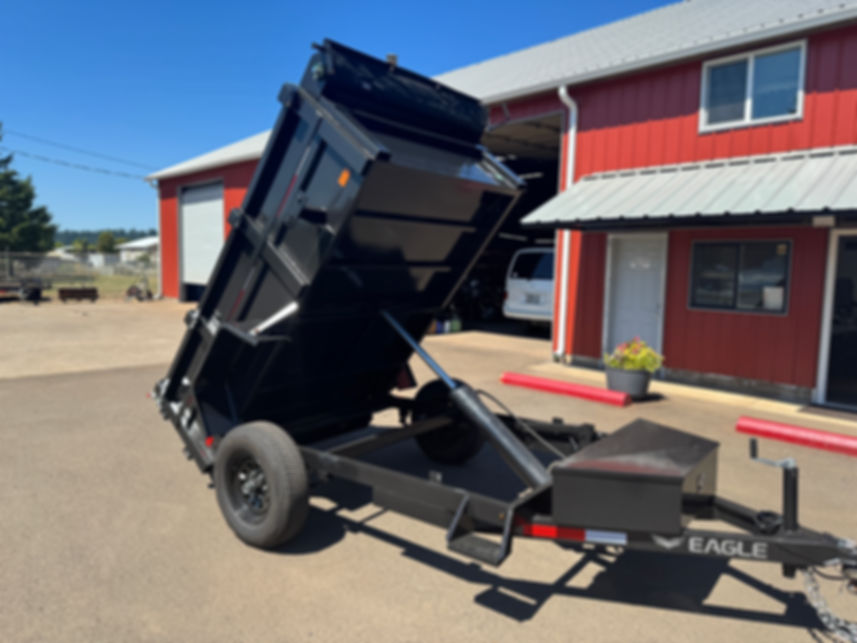 Eagle DUMP trailer 5x8 - 5K capacity - Mesh Tarping - Oregon made!