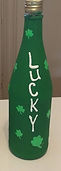 Kiss me I'm Irish shamrock jar and lucky