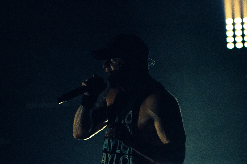 Alternative metal band All That Remains performing at Winnipeg's Park Theatre.