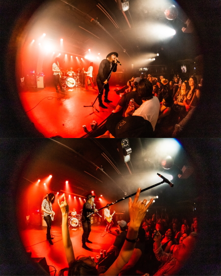 Dirty Honey rocking the stage of Louis' in Saskatoon, SK.