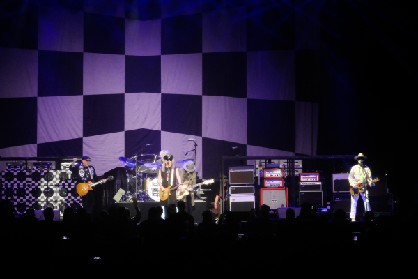 Cheap Trick performing in Regina, SK on the Brandt Centre stage.