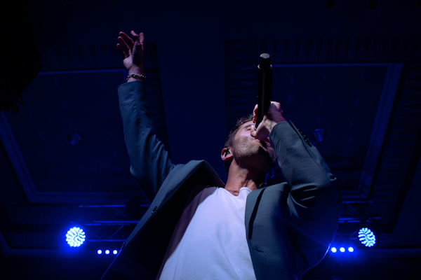 Jake Miller playing a lively set in San Diego at the Voodoo Room at the House of Blues.