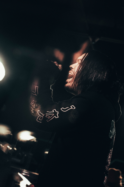 Post-hardcore band VRSTY making their presence known to the Fargo crowd at the TAK Music Venue.