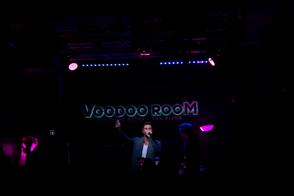 Jake Miller playing a lively set in San Diego at the Voodoo Room at the House of Blues.