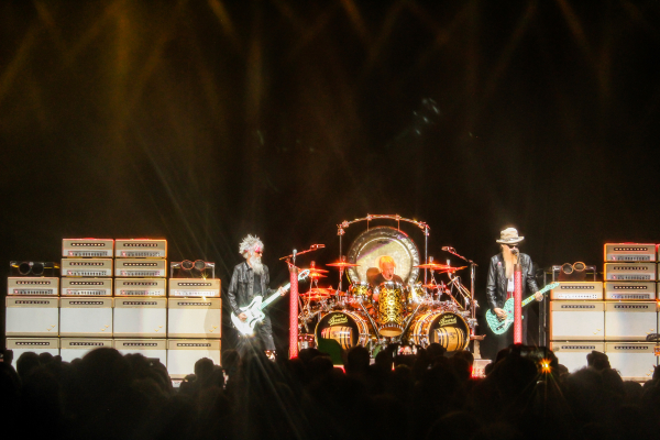 ZZ Top performing in Regina, SK as part of their Spring 2022 Canadian tour.