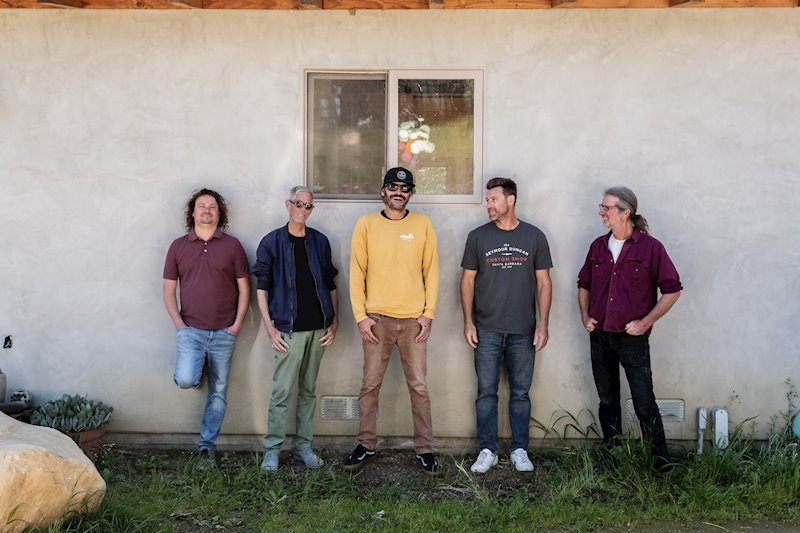 2021 press photo for alternative rock band Chuck Robertson and Friends.