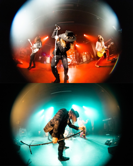 Dirty Honey rocking the stage of Louis' in Saskatoon, SK.