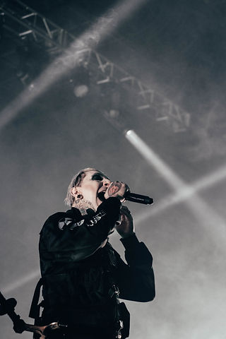 Motionless In White live on stage in Fargo.
