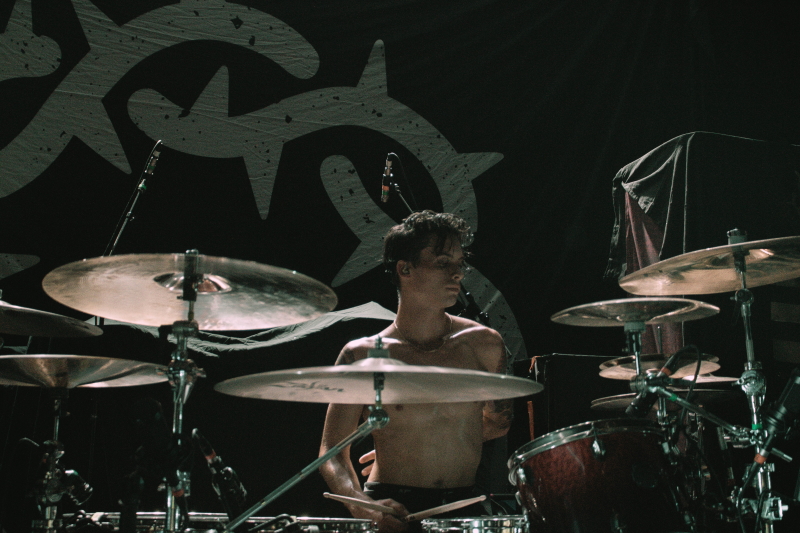 Post-hardcore/metalcore band Bad Omens performing at Winnipeg's Park Theatre.