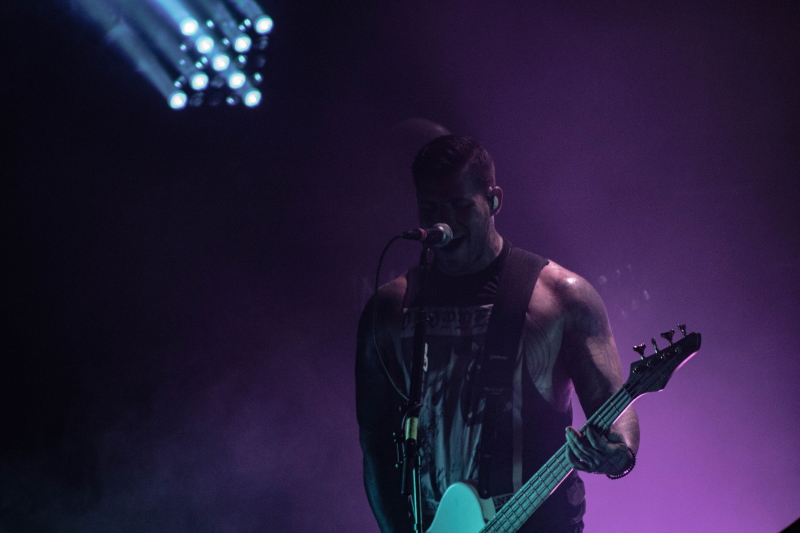 Alternative metal band All That Remains performing at Winnipeg's Park Theatre.