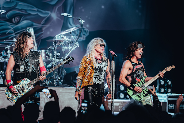 The Burton Cummings Theatre getting hit with music and laughs by glam metal outfit Steel Panther.