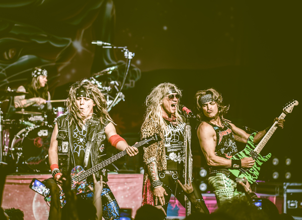 The Burton Cummings Theatre getting hit with music and laughs by glam metal outfit Steel Panther.