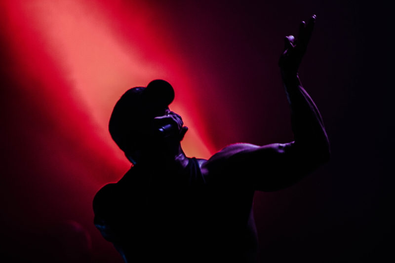 Alternative metal band All That Remains performing at Winnipeg's Park Theatre.