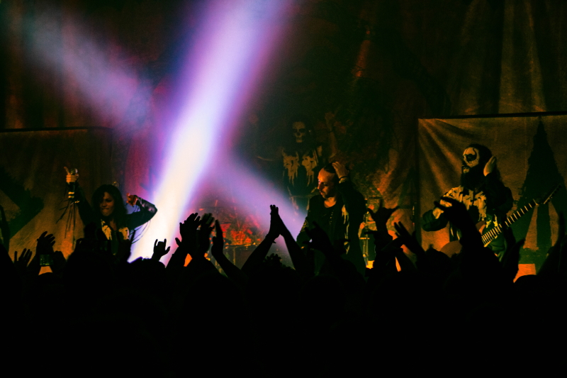 Gothic metal/alternative metal band Lacuna Coil performing at Winnipeg's Park Theatre.
