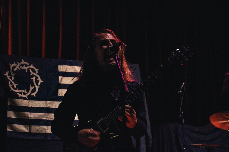 Metal band Toothgrinder performing at The Park Theatre in Winnipeg.