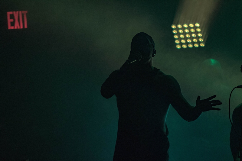 Alternative metal band All That Remains performing at Winnipeg's Park Theatre.