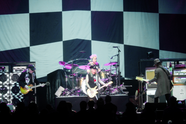 Cheap Trick performing in Regina, SK on the Brandt Centre stage.