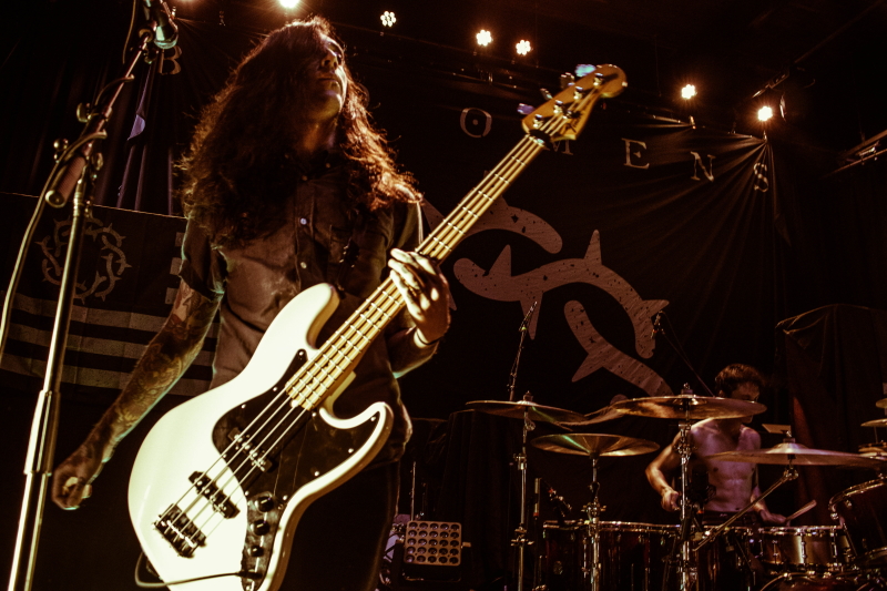 Post-hardcore/metalcore band Bad Omens performing at Winnipeg's Park Theatre.